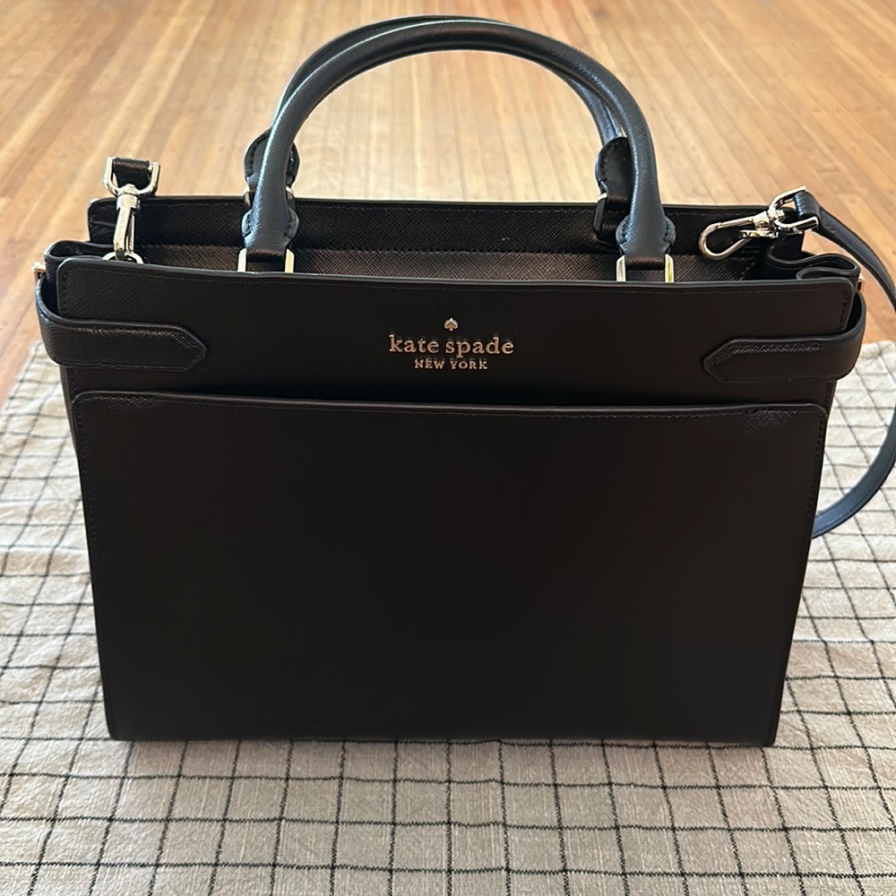 Kate Spade New York Staci Large Satchel: Black